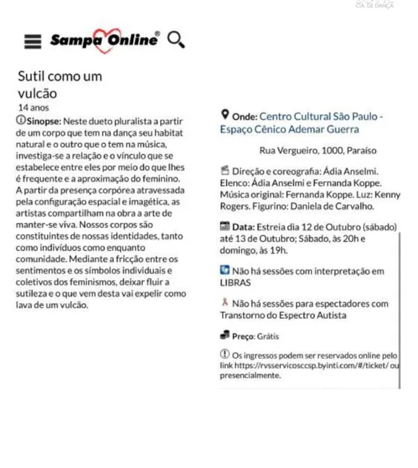 Sampa Online&nbsp;
 – São Paulo (SP)